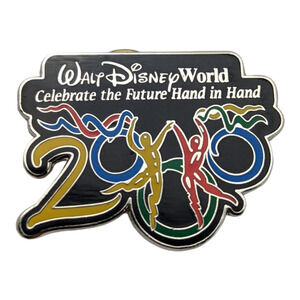 Disney Pin 2000 Walt Disney World Celebrate the Future Hand In Hand